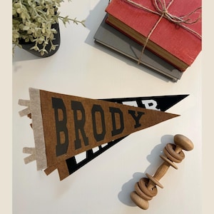 Large Custom Name Pennant