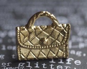 Designer Handbag 24K GOLD Plated Ring