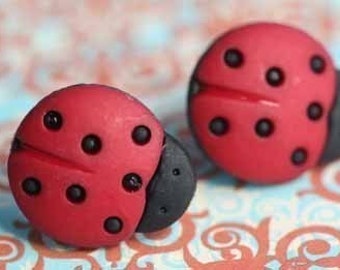 Seeing Spots Ladybug Stud Post Earrings