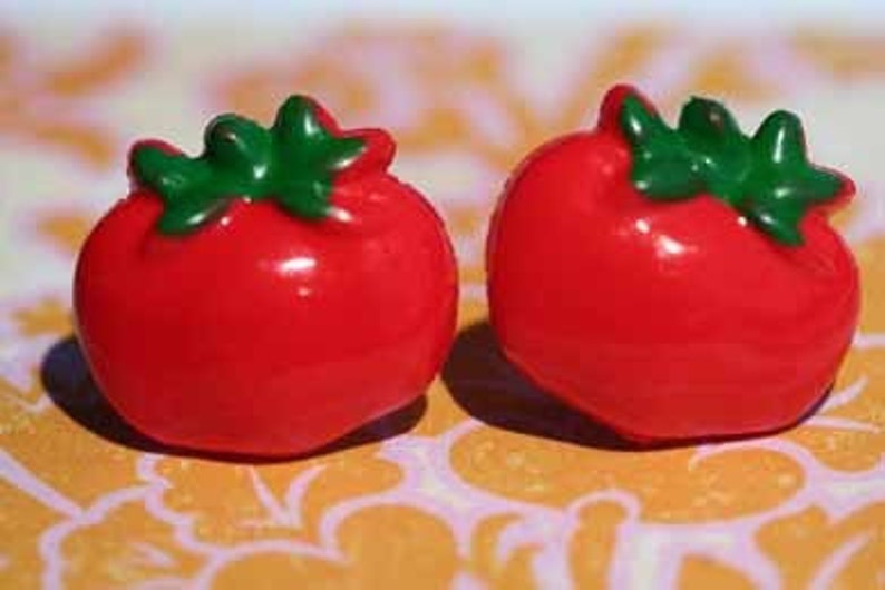 Ketchup Stud Post Earrings image 1