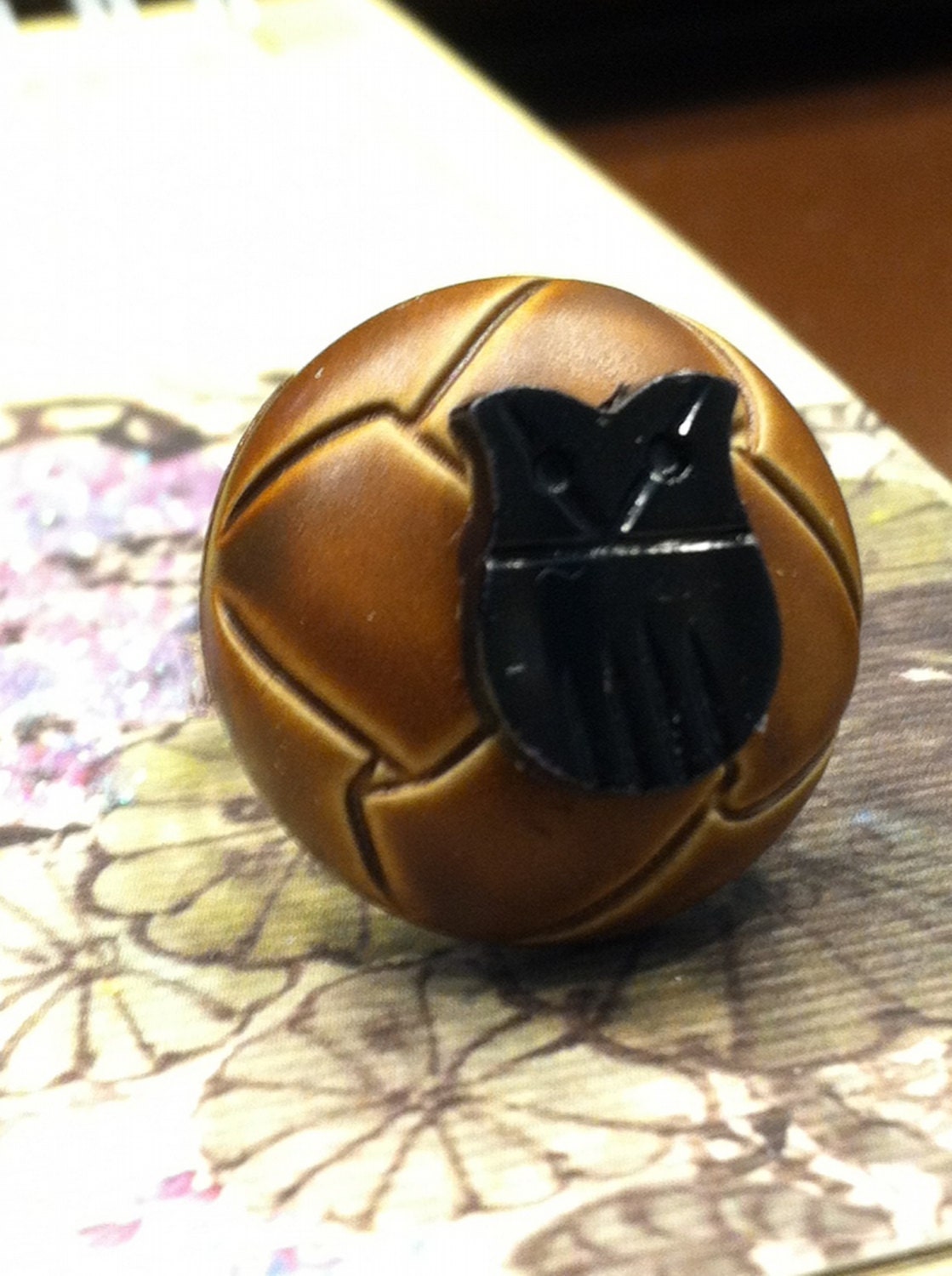 Barn Owl Vintage Adjustable Ring