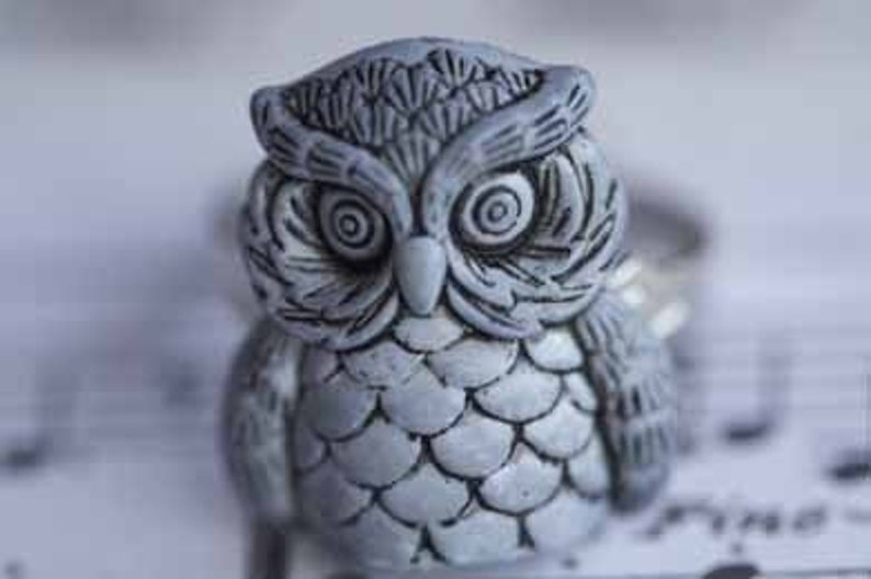 RARE Spooky Owl Ring Limited Edition LAST ONE image 1