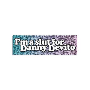 Danny DeVito Bumper Sticker: Funny Meme Y2K Retro Vinyl Car Decal