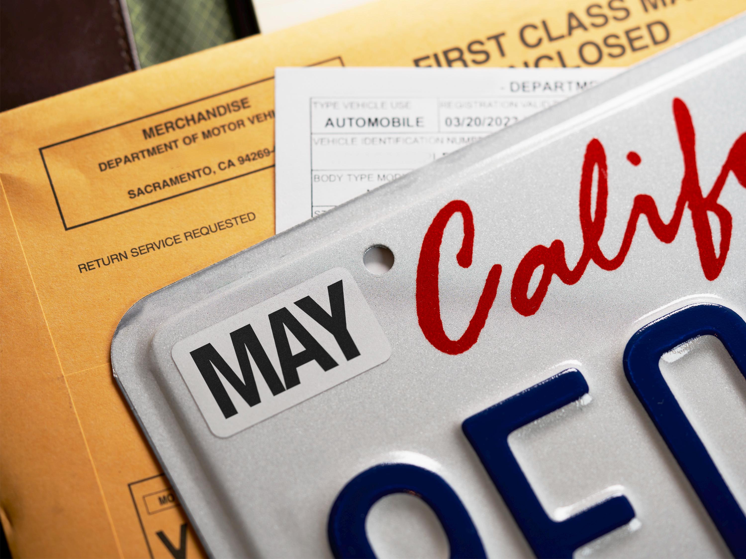 California Month Sticker [2026 Contemporary] CA License Plate Tag ...