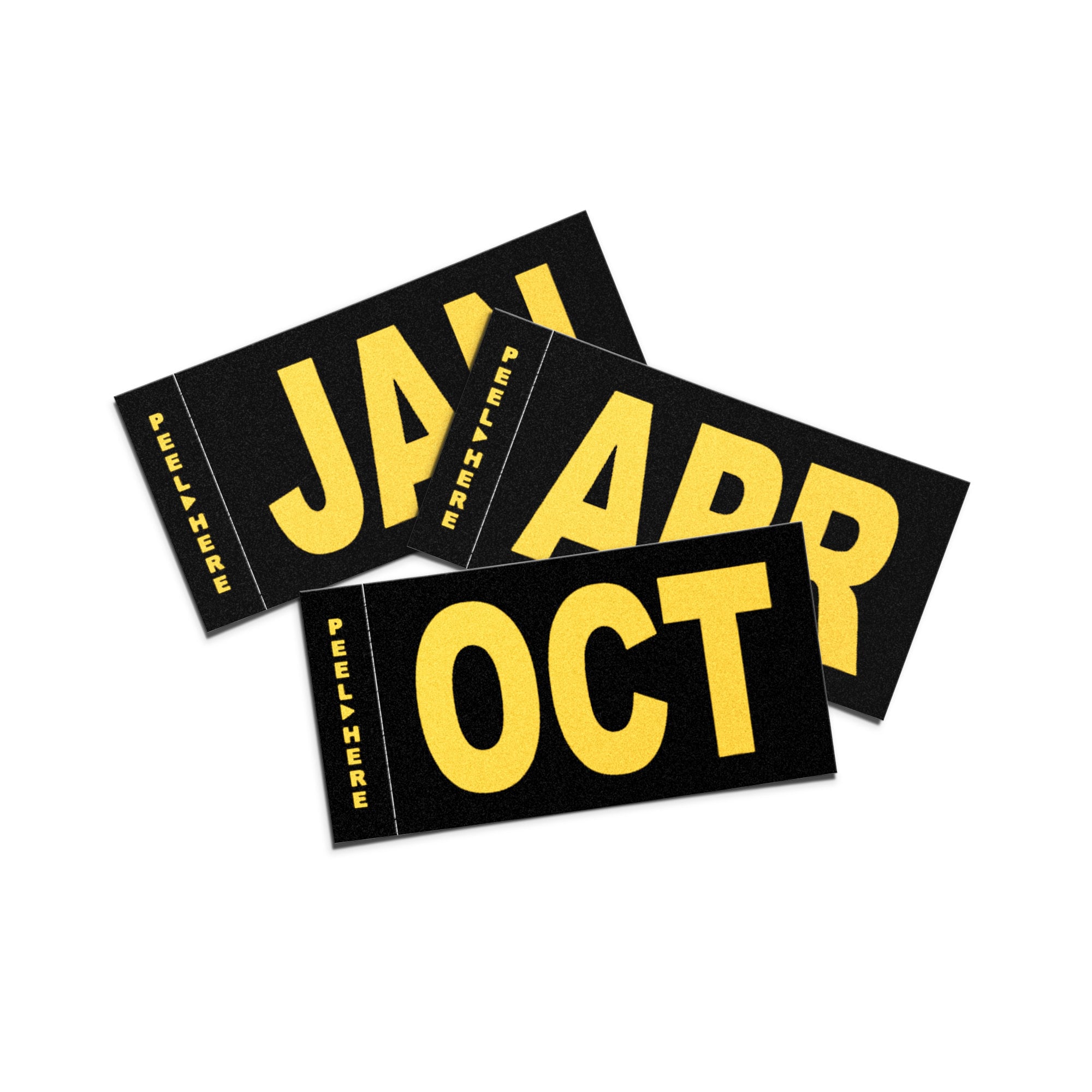 California Black & Yellow Month Sticker [legacy] CA License Plate Tag ...