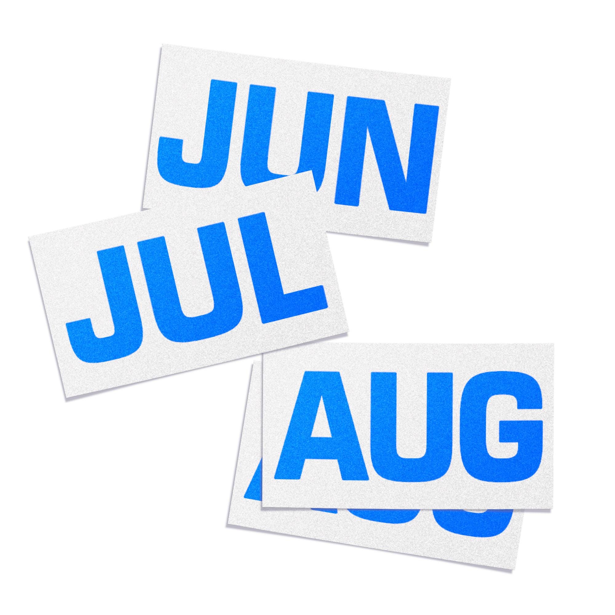 California Blue Month Sticker [retro] CA License Plate Tag — 1980s ...