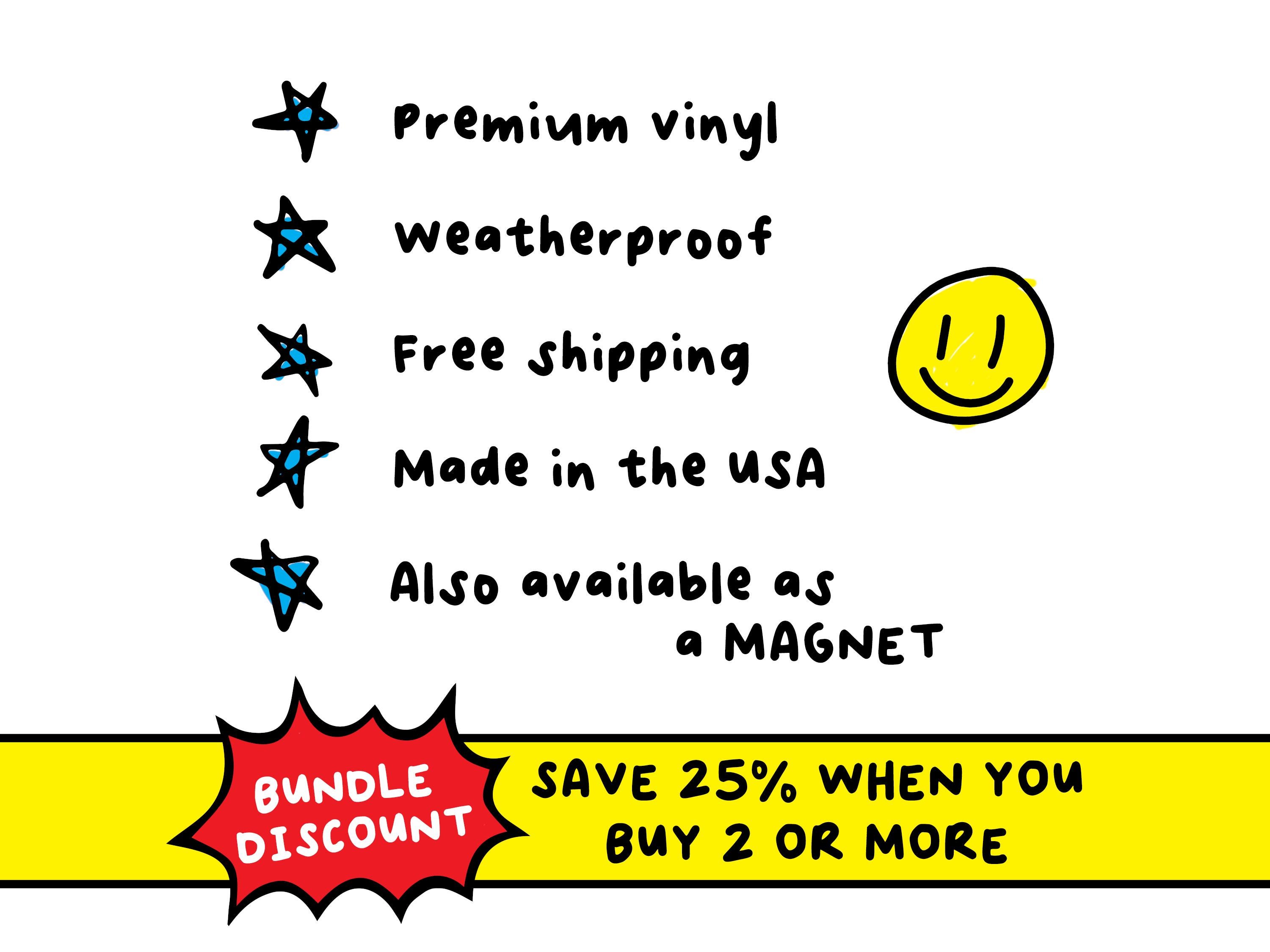 Clippy Darkness Bumper Sticker: Funny Y2K Retro Waterproof Car