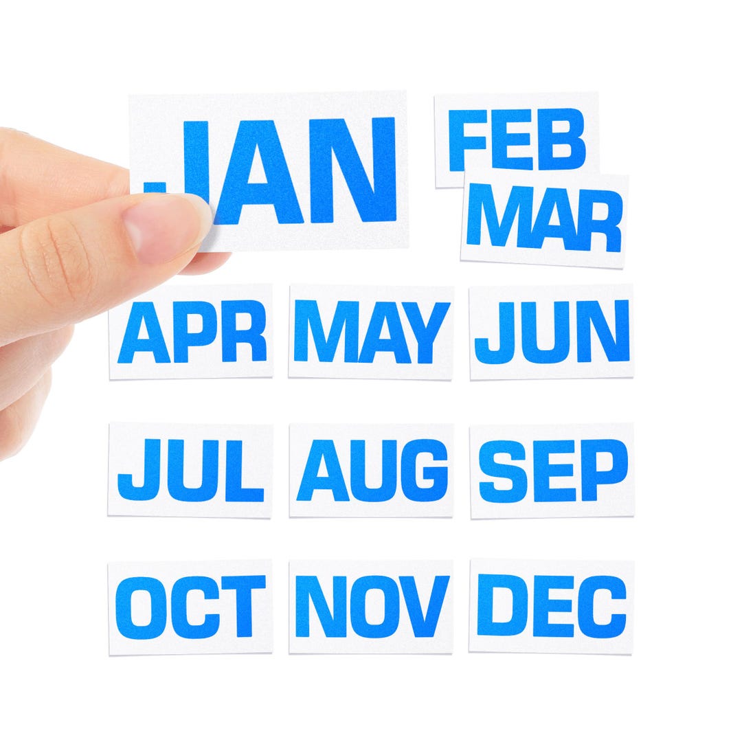 California Blue Month Sticker [retro] CA License Plate Tag — 1980s ...