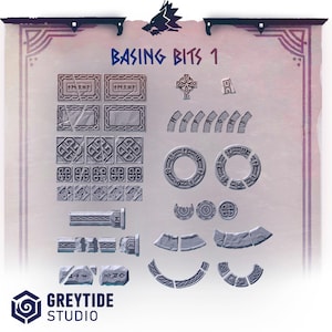 Primal Hounds Basing Bits 1 | RPG Tabletop Miniature Wargaming Grim-Dark Sci-Fi Fantasy DnD OPR Proxy 5e