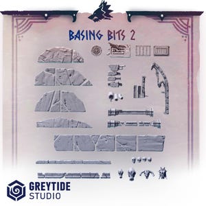 Primal Hounds Basing Bits 2 | RPG Tabletop Miniature Wargaming Grim-Dark Sci-Fi Fantasy DnD OPR Proxy 5e
