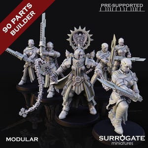 Sinners Squad | Daughters of the Dawn | RPG Tabletop Miniature Wargaming Grim-Dark Sci-Fi Fantasy DnD OPR Proxy 5e