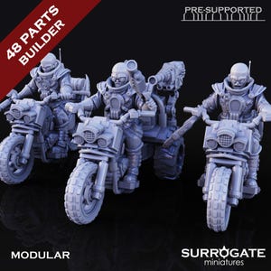 Bioriders Squad | Biohackers | RPG Tabletop Miniature Wargaming Grim-Dark Sci-Fi Fantasy DnD OPR Proxy 5e