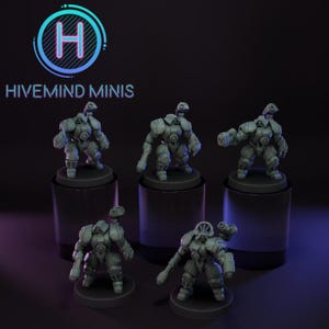 Wardens | Droidkyn | Hivemind Minis | RPG Tabletop Miniature Wargaming Grim-Dark Sci-Fi Fantasy DnD OPR Proxy 5e