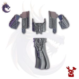 Knight Dreadnought Upgrade | RPG Tabletop Miniature Wargaming Grim-Dark Sci-Fi Fantasy DnD OPR Proxy 5e