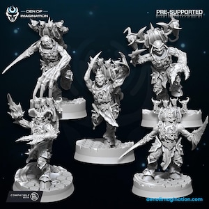 Haunted Gladiators of Excess | Children of Excess | Tabletop Miniature Wargaming Grim-Dark Sci-Fi Fantasy DnD OnePageRules Proxy