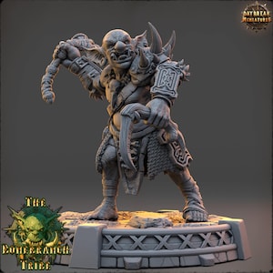 Snaggrik Cleavertooth - The Bonebranch Tribe | RPG Tabletop Miniature Wargaming Grim-Dark Sci-Fi Fantasy DnD OPR Proxy 5e