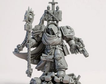 Liborum Mage | Silver Wardens | RPG Tabletop Miniature Wargaming Grim-Dark Sci-Fi Fantasy DnD OPR Proxy 5e