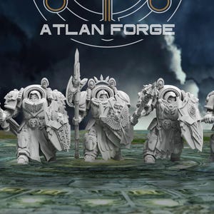 Assault Dominators | Angelic Knights | RPG Tabletop Miniature Wargaming Grim-Dark Sci-Fi Fantasy DnD OPR Proxy 5e