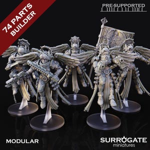 Angelus Squad | Daughters of the Dawn | RPG Tabletop Miniature Wargaming Grim-Dark Sci-Fi Fantasy DnD OPR Proxy 5e