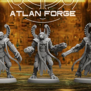 Aegyptian Sentinels | Atlan Forge | RPG Tabletop Miniature Wargaming Grim-Dark Sci-Fi Fantasy DnD OPR Proxy 5e