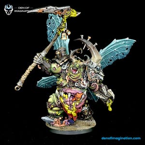 Daemonic Prince of Plague | Plague Blessed | RPG Tabletop Miniature Wargaming Grim-Dark Sci-Fi Fantasy DnD OPR Proxy 5e