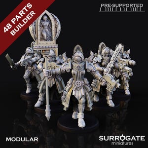 Daughters Squad | Daughters of the Dawn | RPG Tabletop Miniature Wargaming Grim-Dark Sci-Fi Fantasy DnD OPR Proxy 5e