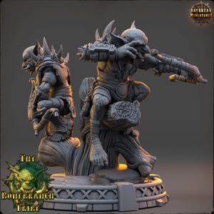 Brothers Mizzik and Hazza Skulker - The Bonebranch Tribe | RPG Tabletop Miniature Wargaming Grim-Dark Sci-Fi Fantasy DnD OPR Proxy 5e