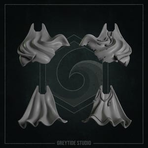 Eternal Pilgrims Cloaks | RPG Tabletop Miniature Wargaming Grim-Dark Sci-Fi Fantasy DnD OPR Proxy 5e