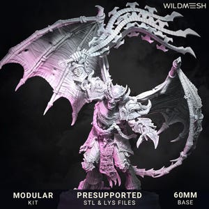 Demonic Prince of Excess | Children of Excess | RPG Tabletop Miniature Wargaming Grim-Dark Sci-Fi Fantasy DnD OPR Proxy 5e