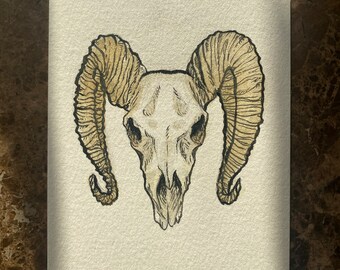 Aries 4x6” Watercolor Original