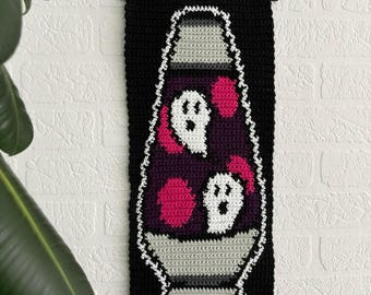 Crochet Tapestry Pattern / Wall Hanging / Crochet / Lava Lamp / Ghost / Halloween / Pattern / Instructions