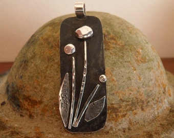 Sterling Silver Handmade Pendant - Nature Inspired Pendants