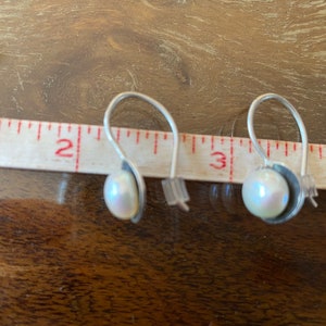 Sterling Silver and Pearl Earrings image 6