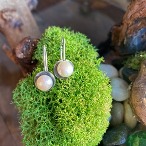 Sterling Silver and Pearl Earrings image 4