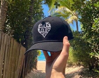 Embroidered Jesus Love You Cap, Jesus Is King Baseball Cap, Religious Cap, Faith Hat, Easter Church Hat, Christian Gift, Jesus Hat Women