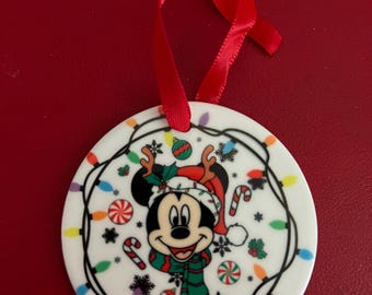 Holiday Character-Inspired Christmas Ornament | Handmade Ceramic Ornament | Festive Tree Decor | Cute Holiday Gift | 2.85” Ornament