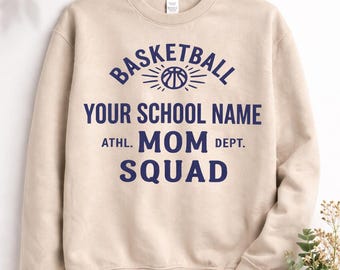 Custom School Spirit Shirt, Team Mom Dad Matching Family Apparel