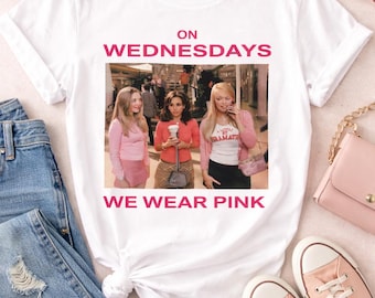 On Wednesdays We Wear Pink T-Shirt, Mean Girls Movie Tee