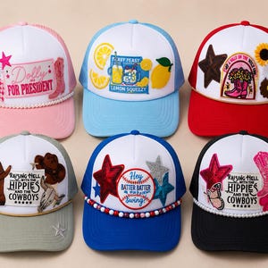 Cute Boutique Trucker Hat for Women | Country Concert Hat | Patch Hat | FREE Shipping