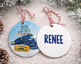Personalized Christmas Train Ornament | Holiday Keepsake