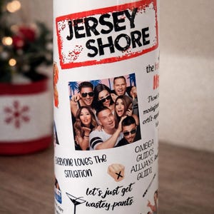 Jersey Shore Tumbler:  Stainless Steel 20oz