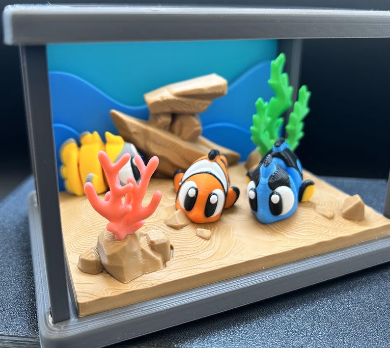 Photo inspiration: Gallery Detail: 3D Printed Tropical Fish Mini Ocean Diorama With Coral Comes