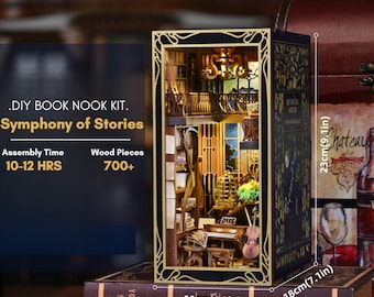 DIY Book Nook Kit: Pianist Music Studio Miniature Diorama