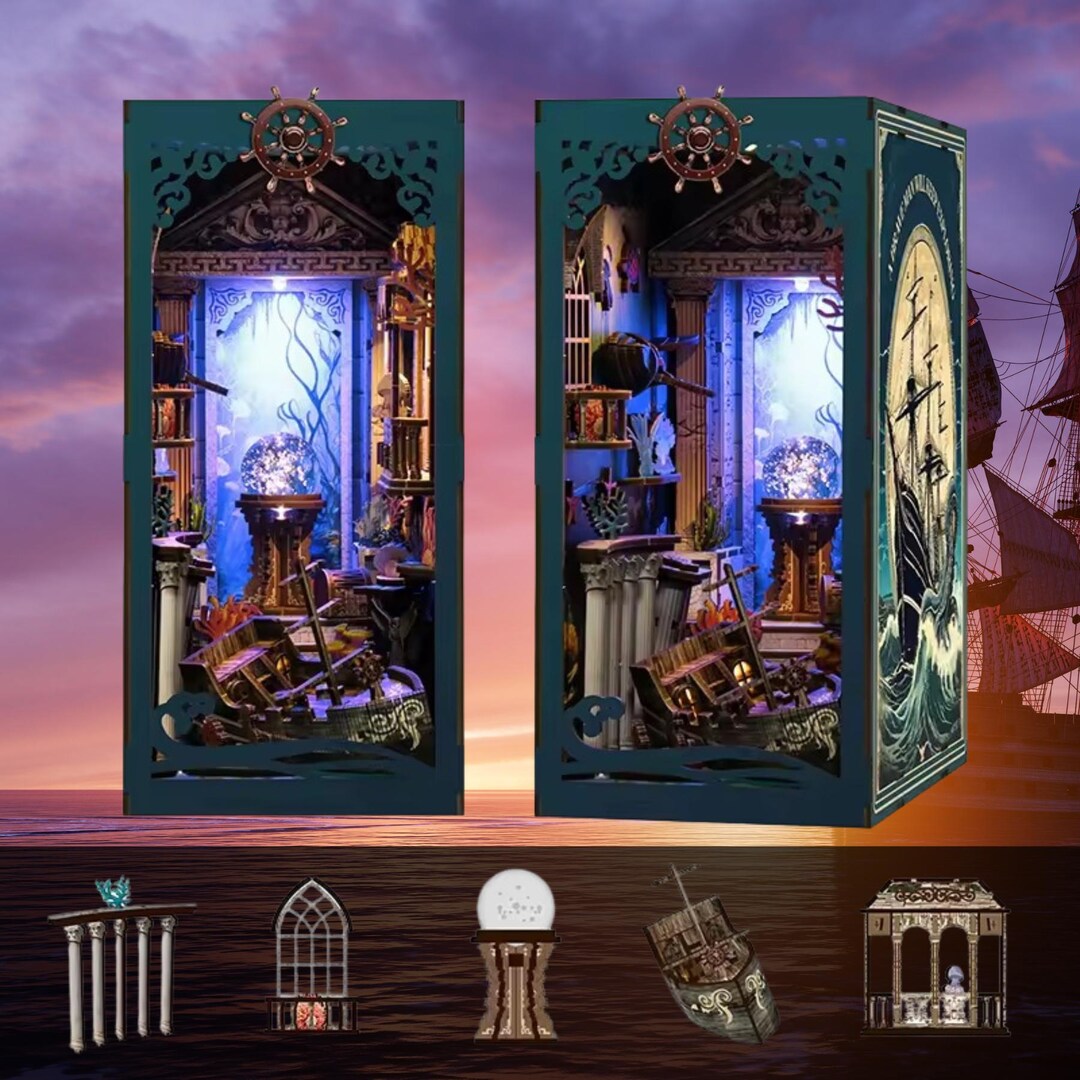 Mystery of the Ocean Depths Book Nook | 3D DIY Riddle on the Seabed ...