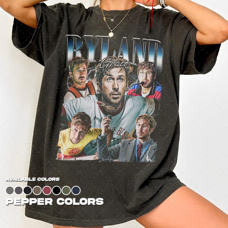 Comfort Colors® Vintage 90s Ryland Grace T-Shirt, Retro Project Hail Mary T-Shirt, Unisex Tee image 1
