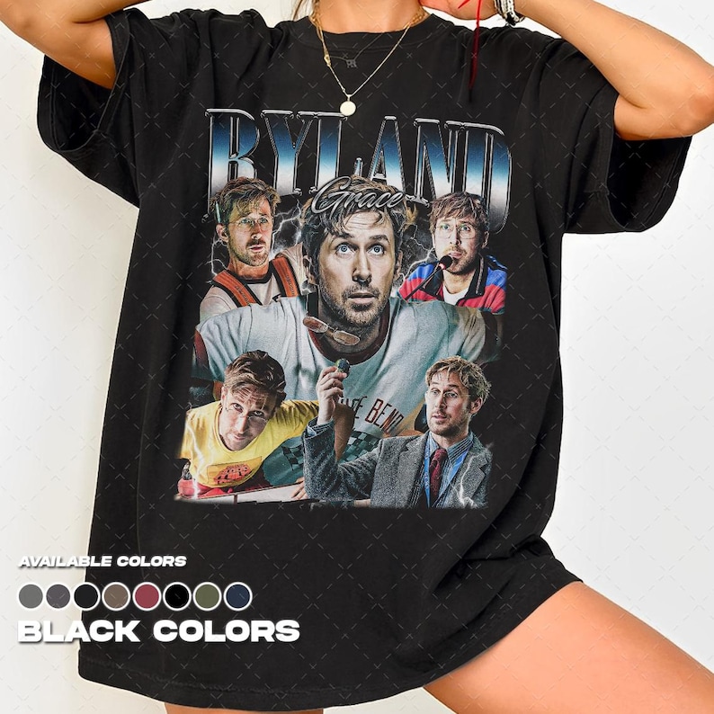 Comfort Colors® Vintage 90s Ryland Grace T-Shirt, Retro Project Hail Mary T-Shirt, Unisex Tee image 2