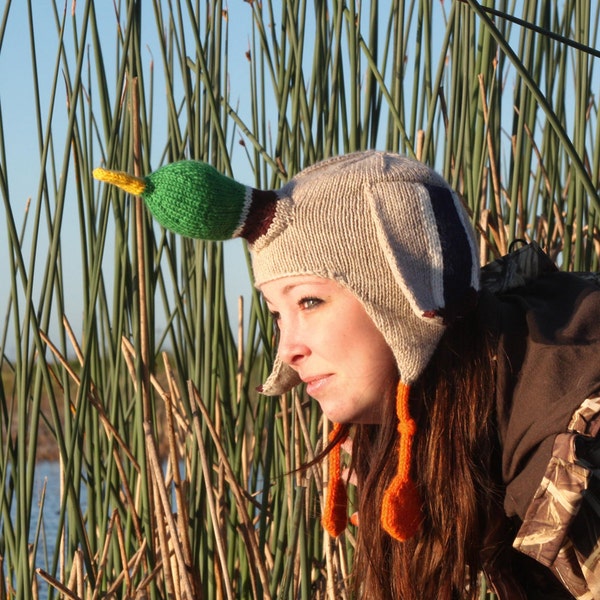 PDF Knitting Pattern- The Duck Hat