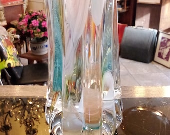 Vase en verre vintage