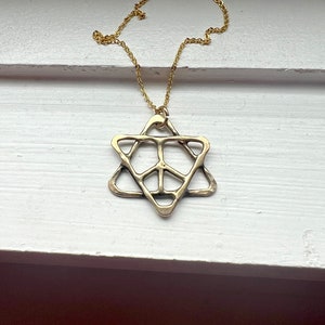 Peace Sign Magen David Jewish Star image 1