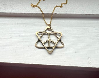 Handmade Peace Sign Magen David Jewish Star